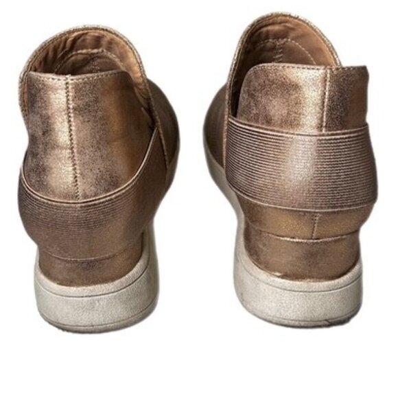 MIA Girl's Clovar Perforated Slip on Wedge Sneakers Rose Gold Size 3 - Picture 5 of 8